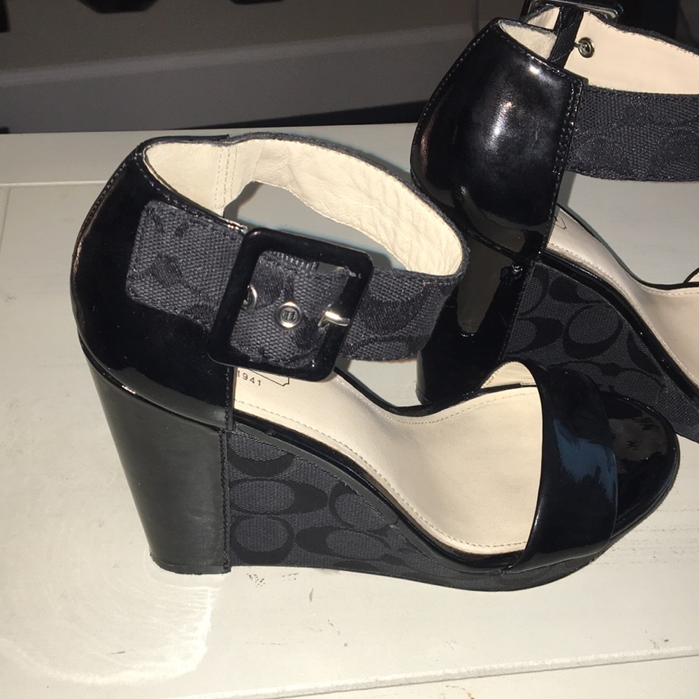 COACH patent leather wedges - Picture 8 of 13